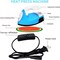 Mini Heat Press Iron Machine,Portable Mini Electric Iron,Small Heat Press Iron,Mini Iron Press for Clothes Shoes Bags Hats,Iron Press Machine for Heating Transfer,Silicone Pad Included (Blue)